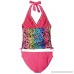 Angel Beach Big Girl's Leopard Print Tankini Swimsuit Rainbow B079H421Q9